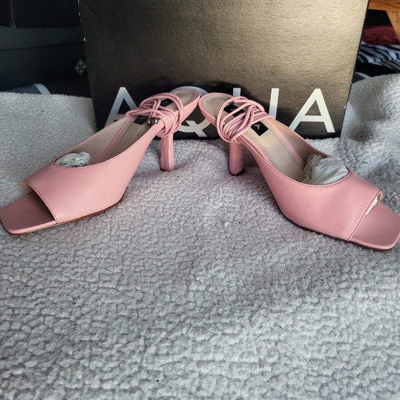 Aqua Womens Lunay Leather Open Toe Dress Sandals 7 B - Picture 4 of 10